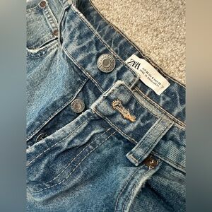 Zara 100% Cotton Cutoff Jeans